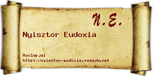 Nyisztor Eudoxia névjegykártya